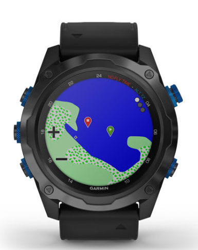 Descent Mk2i displaying GPS route and surface navigation data.
