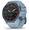 Front view of the Garmin Descent™ Mk2S in Mineral Blue with Sea Foam silicone band showing the vibrant display.