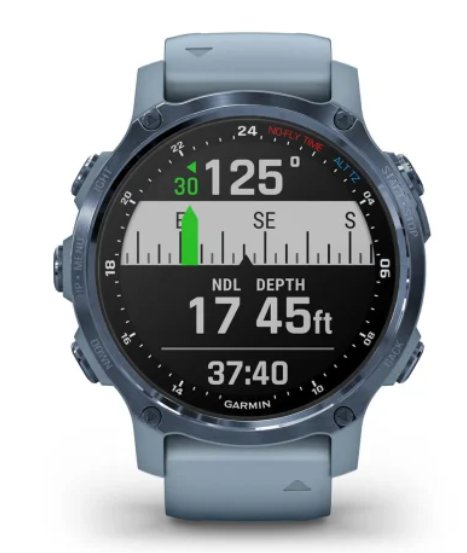 Garmin Descent&trade; Mk2S paired with smartphone showing Garmin Connect dive log sync.