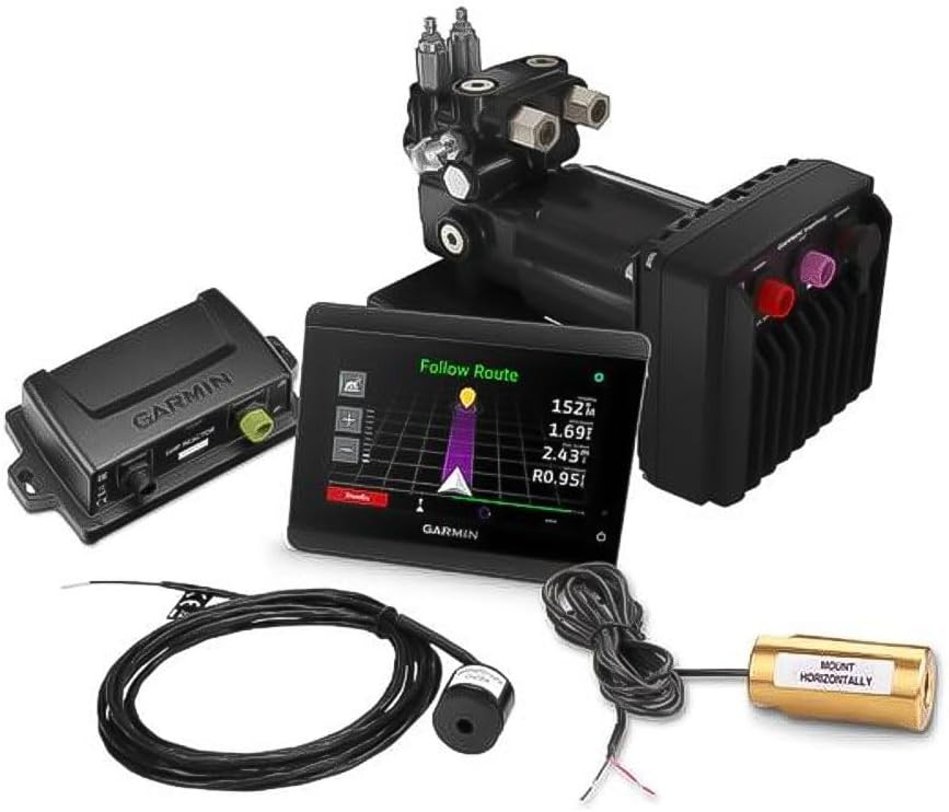 Complete Garmin Reactor 40 hydraulic autopilot corepack component set.