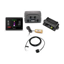 Garmin Reactor 40 Hydraulic Autopilot with GHC 50 touchscreen helm control display.