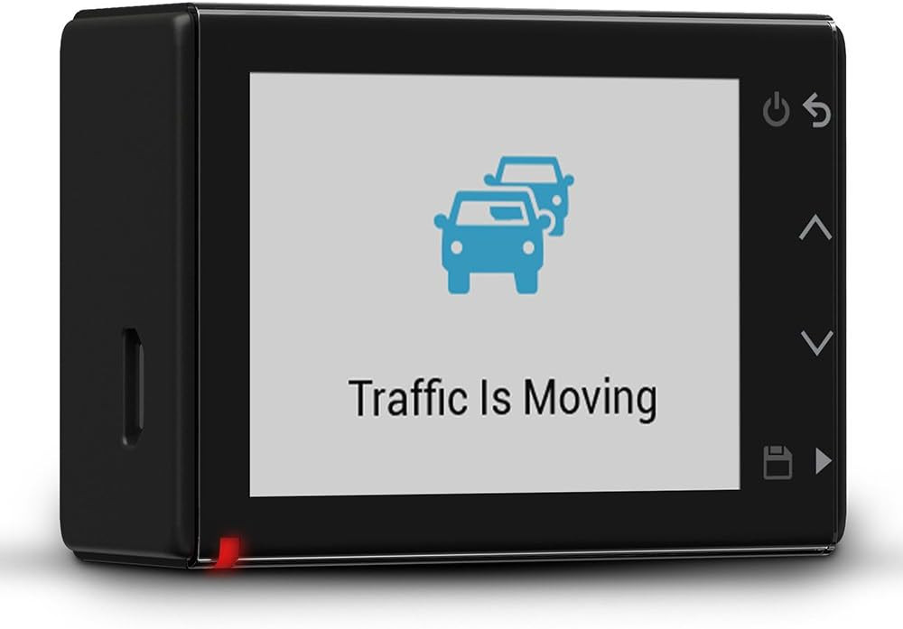 Garmin Dash Cam 45 with GPS and incident detection features for documenting journeys.