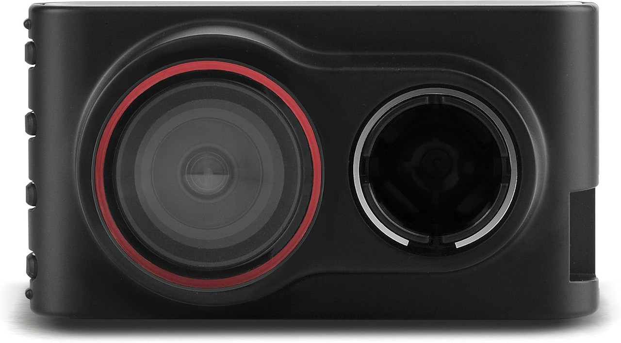 Garmin Dash Cam 30 vehicle recorder with mounting accessories and power cable for in-car use.