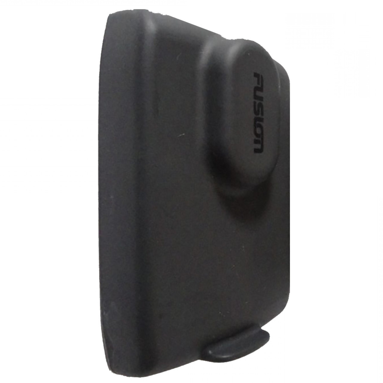 Protective cover designed to help shield a FUSION marine stereo remote from dust and sunlight.