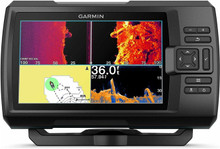 Garmin STRIKER Vivid 7sv 7-inch GPS fishfinder with GT52HW-TM transducer for advanced marine sonar.