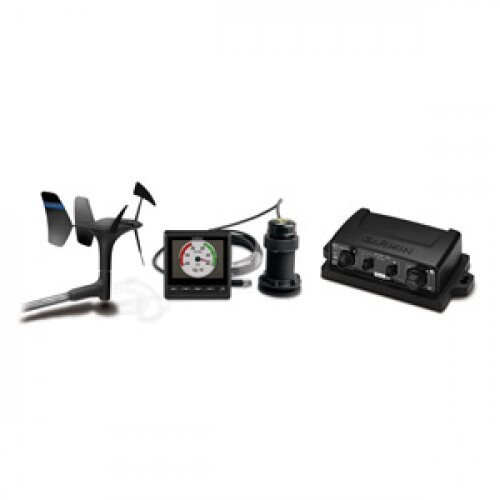 Garmin gWind wired transducer with its three-bladed propeller and twin-fin design.