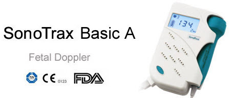 SonoTrax Basic A Fetal /Pocket Doppler ,choice of 2mhz , 3Mhz , 4mhz 5mhz or 8mz probe + battery free shipping