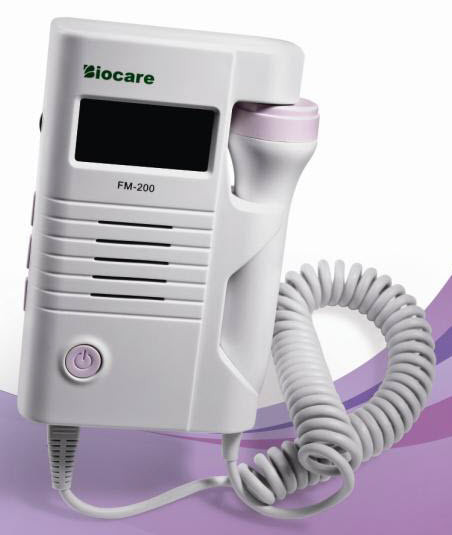 FM200 Fetal Doppler with Carrying case, Gel . Signal Indicator, HR Alarm. 2 or 3mhz probe at your choice