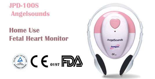 AngelSounds JPD-100S 3mhz fetal prenatal heart doppler ,w/gel and