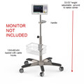 Rolling stand Vital Sign Monitor ,Fetal Monitor, ECG, AED new (small wheel) CLICK IN TO FIND THE OPTION 