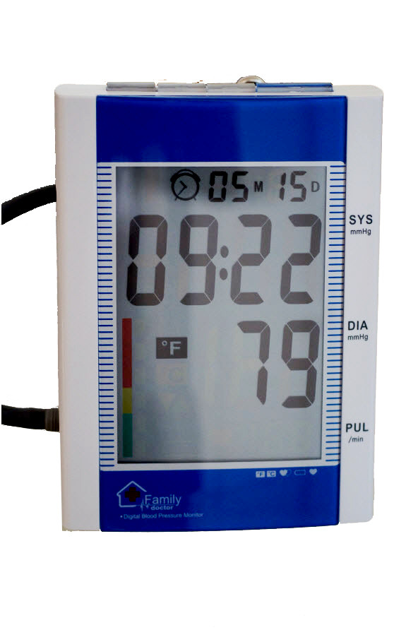 EastShore 103H Digital arm blood pressure monitor Large LCD+features (120  Memory , WHO indicator)