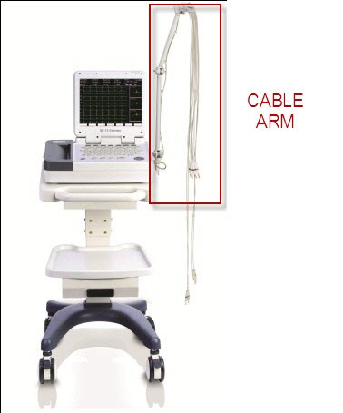 Cable Lead Arm for Mobile Trolley Cart for Edan ECG EKG SE-1200 series 
