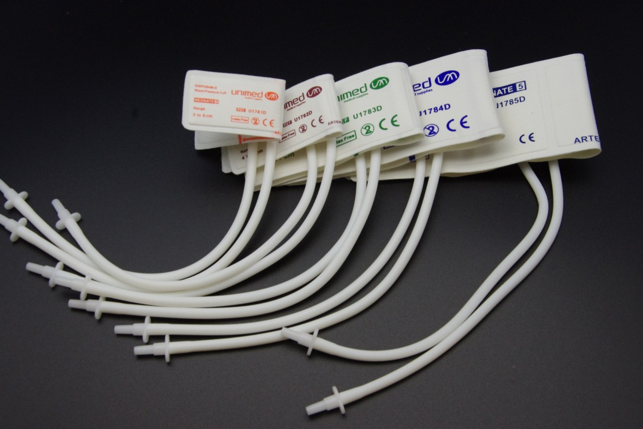 Double Hose Neonate Blood Pressure Cuffs for Veterinary Use, 5 size available, WITH PHLIPS NEONATE CONNECTOR 