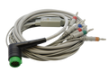 12 leads (10 WIRES) EKG/ ECG CABLE for LIFEPAK 12-15 MONITOR   