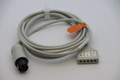  AAMI 6 Pin ECG TRUNK Cable - 5 Lead DIN Criticare Datascop Welch-Allyn
