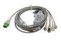 5 lead 1 piece ECG cable for Mindray-Datascope V12, V21 monitor w/ snap head