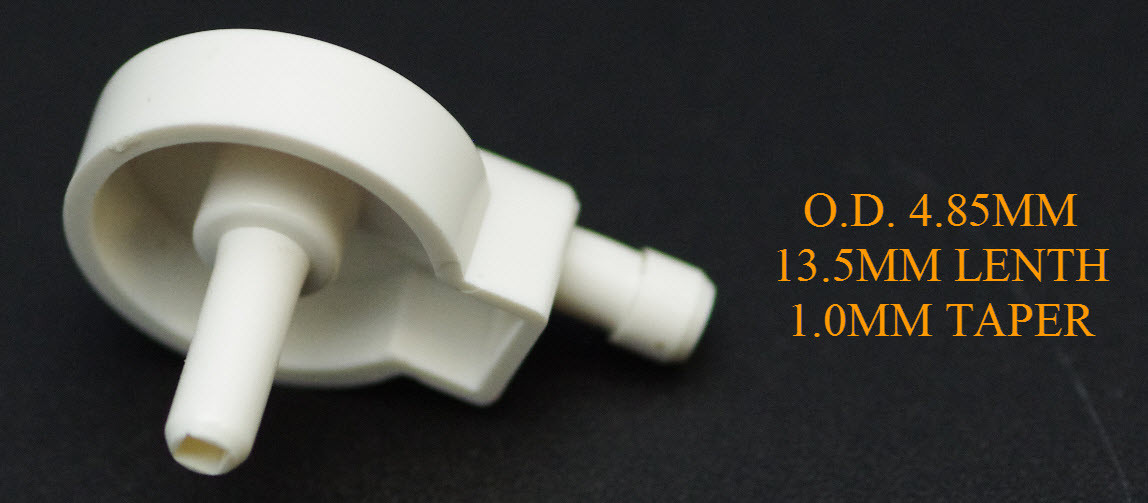 WHITE CUFF CONNECTOR FOR EASTSHORE C12BVL , C11BVL BP MONITOR 