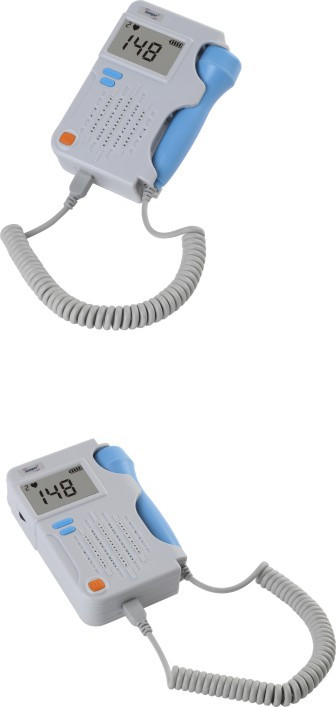 AngelSounds JPD-100B+ 3mhz fetal prenatal heart doppler ,with rechargeable li-ion battery and charger 