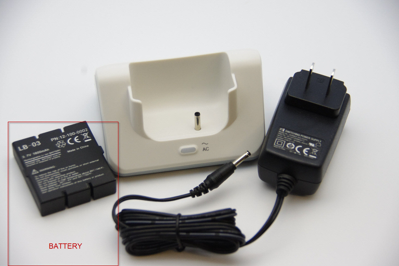 Battery charging kit, including:1 lithion battery , 1 charge stand for BIolight M800, M800vet oximeter 