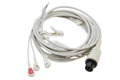  AAMI 6 Pin ECG 1 PIECE Cable - 3 Lead SNAP HEAD STRAIGHT CONNECTOR  FOR  Criticare Datascop Welch-Allyn