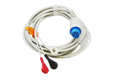   1 PIECE Cable with 3 leads Datex Ohmeda GE S5 blue connecotor  ( with resistor) 