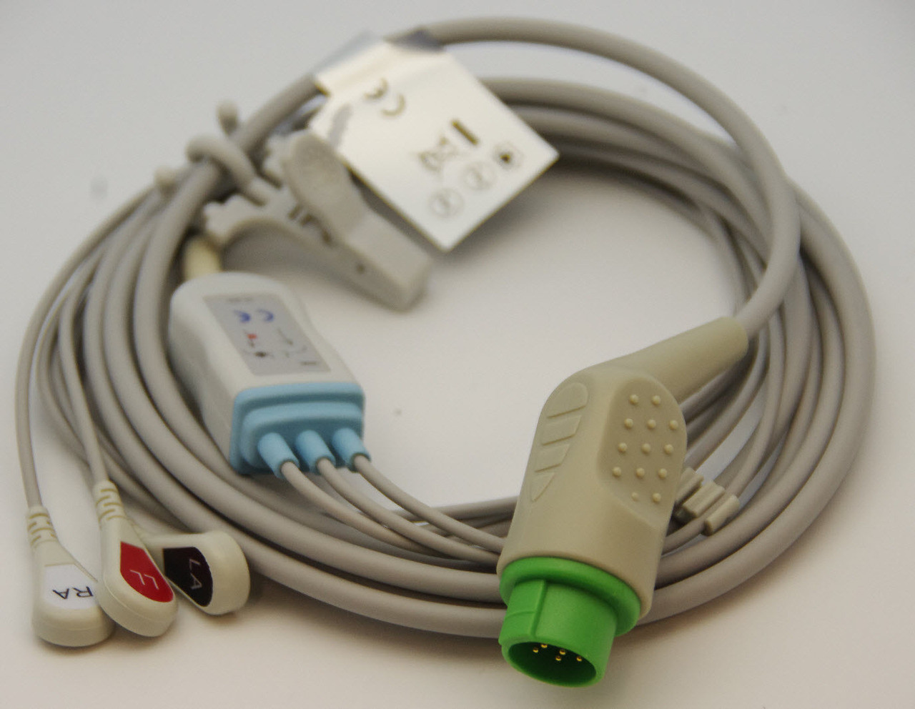 ECG 1 PIECE Cable - 3 Lead SNAP HEAD FOR BIOLIGHT M7000 M7000VET 