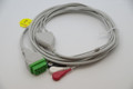 3 Leads ECG Cable For GE Marquette Eagle Dash Monitor w/ snap head