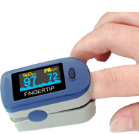 Choice Medical MD300C2 finger tip oximeter , color 6 way display, without case