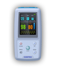 CONTEC PM-50 PATIENT MONITOR , WITH SPO2 AND CONTINUOUS BLOOD PRESSURE MONITORRING , DATA COMMUNICATE WITH PC