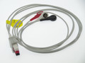  ECG EKG 3 Leads Euro  style leads wire snap head for Mindray Patient Monitor 