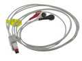  ECG EKG 3 Leads Euro  style leads wire snap head for Mindray Patient Monitor 