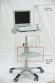 POLE MOUNT PRINTER SHELF  FOR ROLLING  STAND ULTRASOUND TABLE CART 