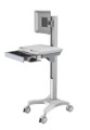 Medical Computer trolley- manual height adjustable.
