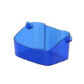 Plastic Pole Mount medical basket for roll stand- Middle size, BLUE