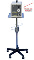 Small roll stand for Medical Vacuum and Suction Canistor 