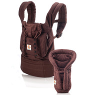 ERGO Baby Carrier Bundle of Joy - Matching Carrier and Infant Insert, Dark Chocolate 