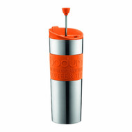Bodum Vacuum Travel Press Coffee Maker w/ Grip Orange