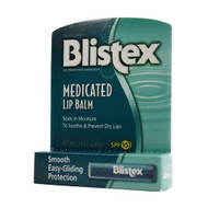 Blistex Medicated Lip Balm with SPF 15 for Dryness, Chapping and Soothes Irritated Lips, 0.15oz - Pack of 6 