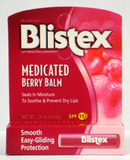 Blistex Lip Protectant/Sunscreen Medicated Berry Balm SPF 15, 0.15 Oz (Pack of 6) 