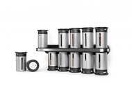 Zevro MSR1400 Zero Gravity Magnetic Spice Rack with 12 Canisters 