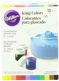 Wilton 601-5580 1/2-Ounce Certified-Kosher Icing Colors, Set of 12 