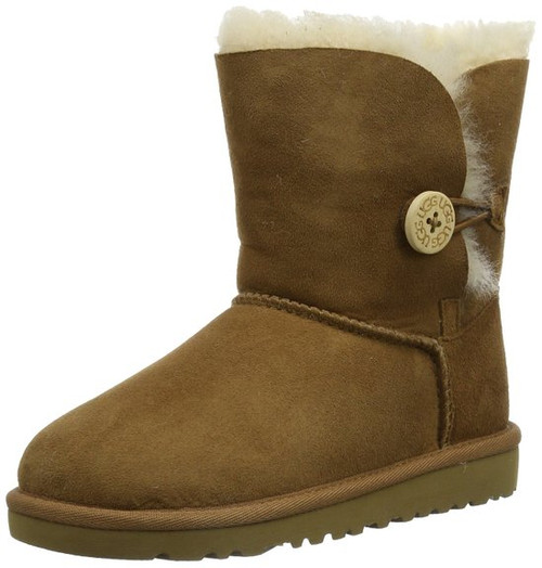 UGG Australia Infants' and Kids' Bailey Button Shearling Boots -  Chestnut