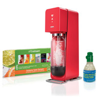 SodaStream Source Home Soda Maker Starter Kit, Red 