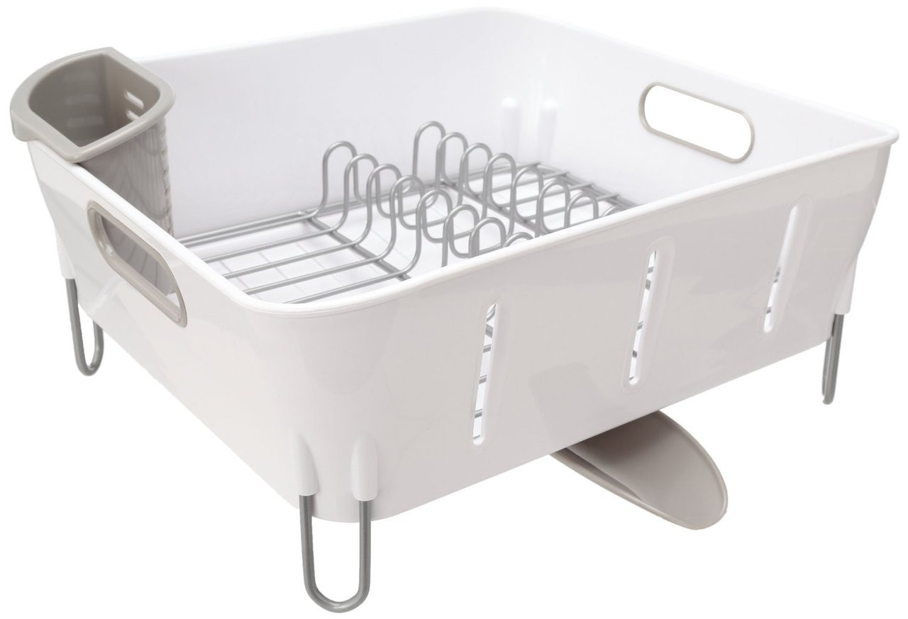 Buy simplehuman Compact Dish Rack - White, Dish drainers