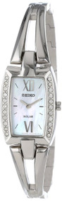 Seiko Women's SUP083 Crystal-Accented Stainless Steel Watch 