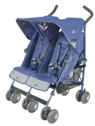 Maclaren Twin Techno Stroller, Crown Blue