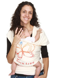 Moby Wrap Baby Carrier Born Free Design, Natural