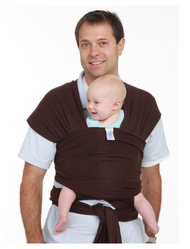Moby Wrap Original 100% Cotton Baby Carrier, Chocolate