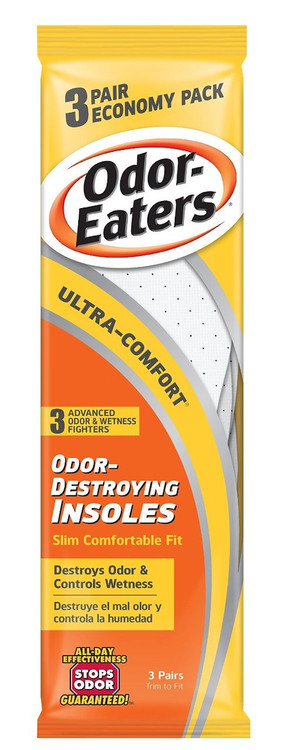 Odor-Eaters Ultra Comfort Odor-Destroying Insoles, One Size Fits All ...