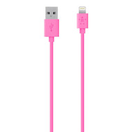 Belkin 4-Foot Lightning to USB ChargeSync Cable for iPhone 5 / 5S / 5c, iPad 4G, iPad mini, and iPod touch 7G (Pink)